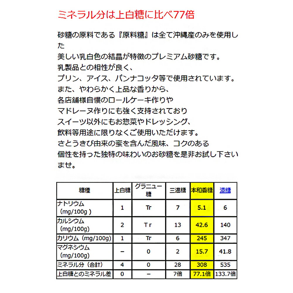 和田製糖　本和香糖　1KG